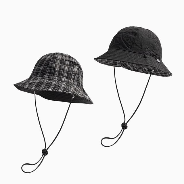 Plaid Boonie Applique Hat