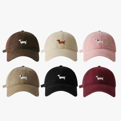 Dog Embroidered Baseball Cap