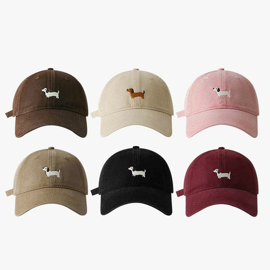 Dog Embroidered Baseball Cap