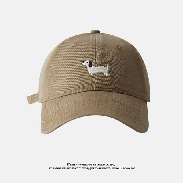 Dog Embroidered Baseball Cap