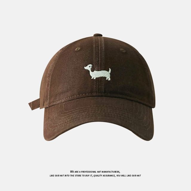 Dog Embroidered Baseball Cap