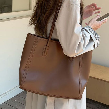 Wholesale Sample Bag Faux Tote Plain Leather