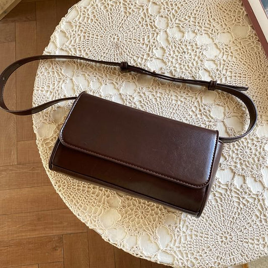 Wholesale Sample Crossbody Flap Faux Bag Plain Leather