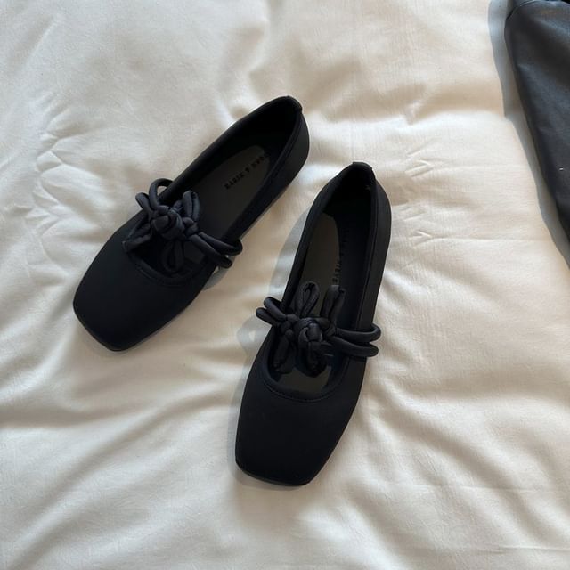 Frog Jane Mary Square Plain Toe Flats Buttoned