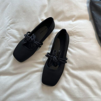 Frog Jane Mary Square Plain Toe Flats Buttoned