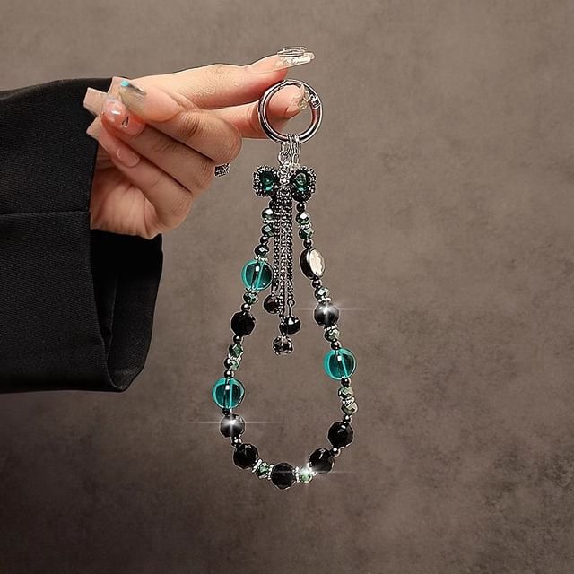 Bow Strap Phone Faux Crystal