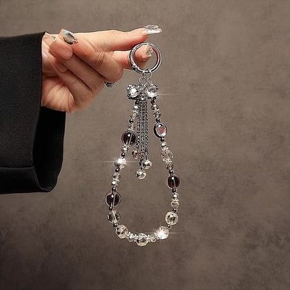 Bow Strap Phone Faux Crystal