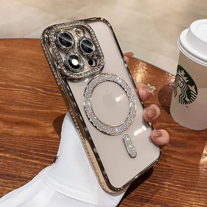 with (Compatible Case Magnetic Phone MagSafe) Embellished