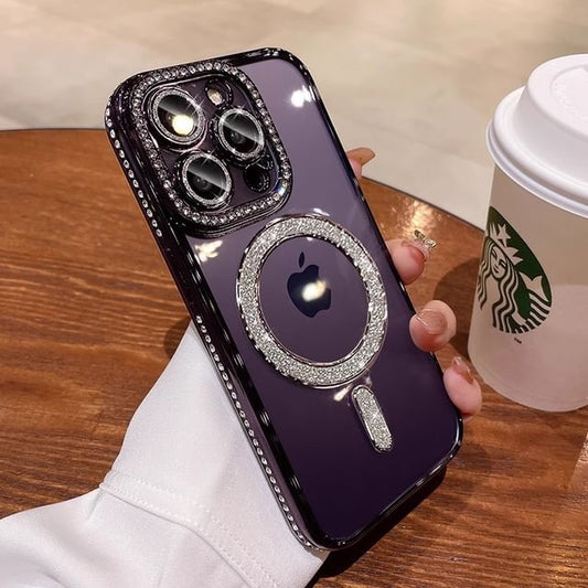 Case Embellished Magnetic (Compatible Phone MagSafe) with
