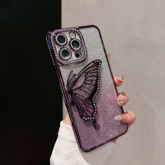 Butterfly Embellished Phone Case Stand