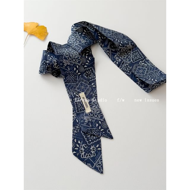 Patterned Hair Tie Scarf
