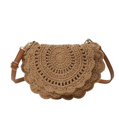 Sample Crochet Lace Flap Crossbody Bag