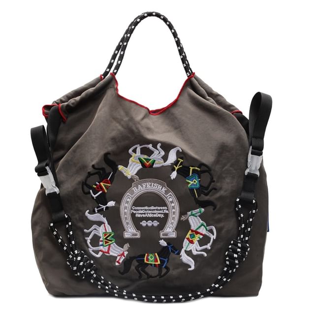 Sample Horse Embroidered Crossbody Bag