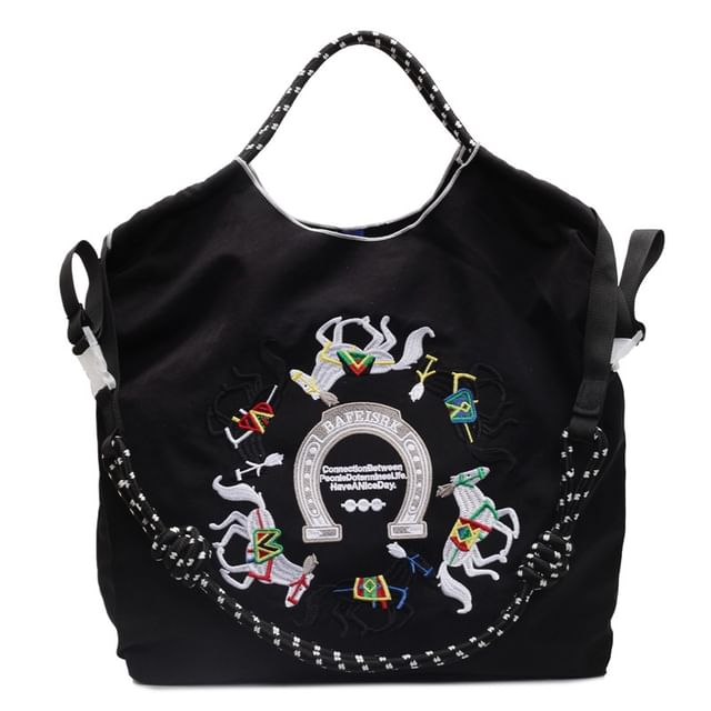Sample Horse Embroidered Crossbody Bag