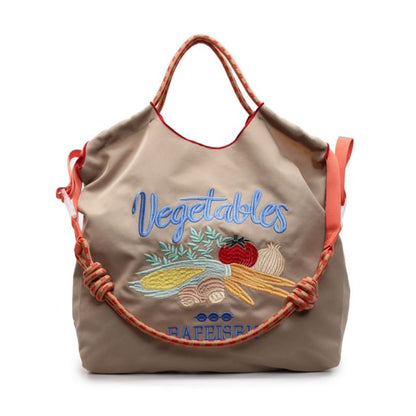 Sample Vegetable Embroidered Tote Bag