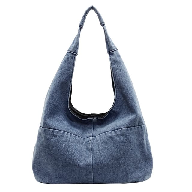 Sample Washed Denim Shoulder Bag