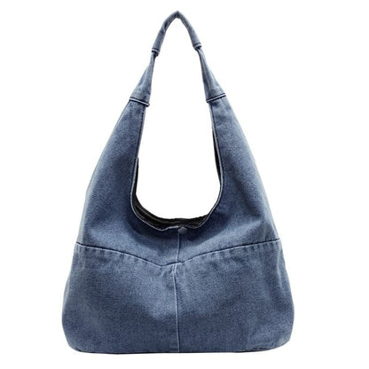 Sample Washed Denim Shoulder Bag