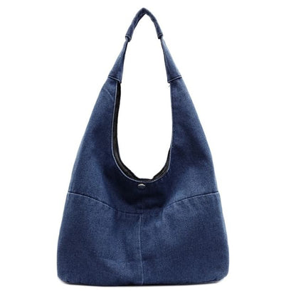 Sample Washed Denim Shoulder Bag