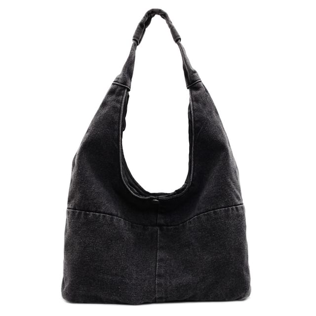 Sample Washed Denim Shoulder Bag