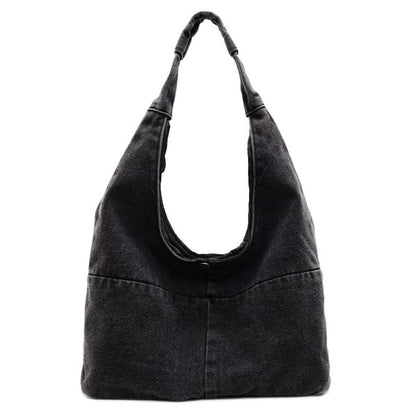 Sample Washed Denim Shoulder Bag