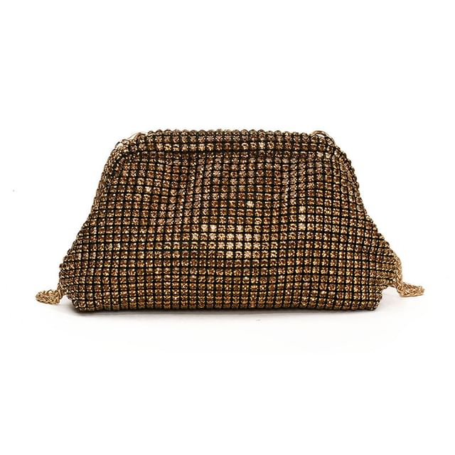 Sample Rhinestone Chain Crossbody Bag