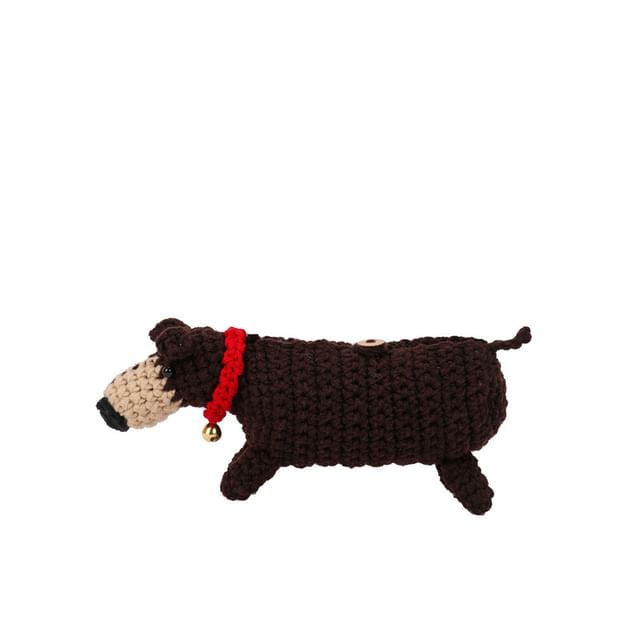 Sample Dog Knit Crossbody Bag