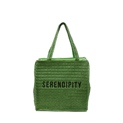 Sample Lettering Woven Tote Bag