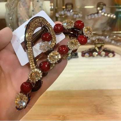 Wholesale Sample Bead Heart Claw Rhinestone Hair