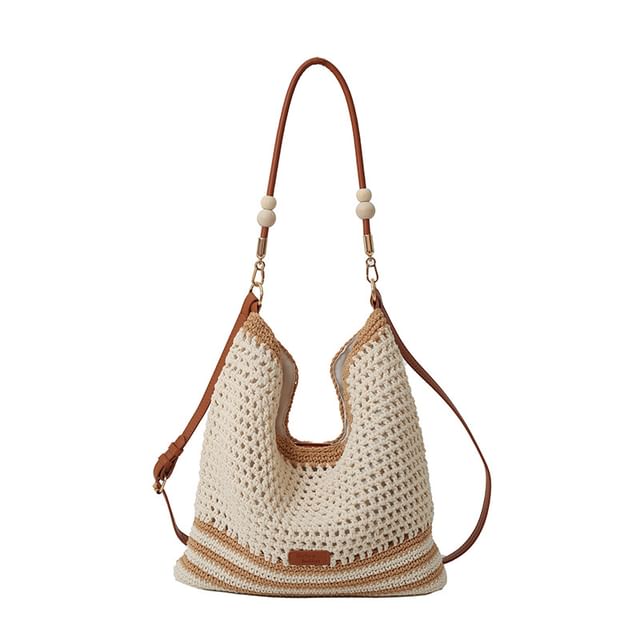 Sample Woven Striped Tote Bag