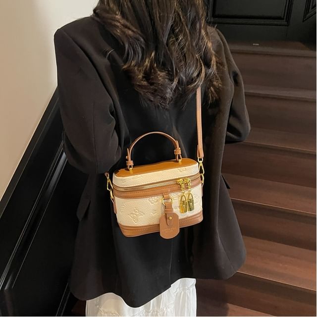 Leather Print Crossbody Bag Faux Cartoon