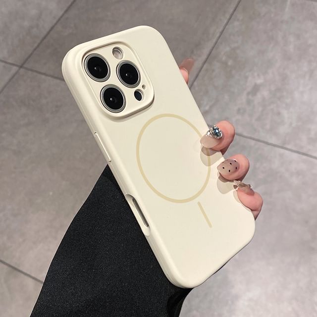 Case MagSafe) with Plain Phone Magnetic (Compatible