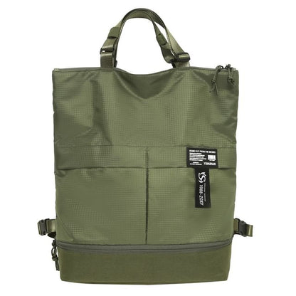 Panel Applique Tote Backpack Nylon