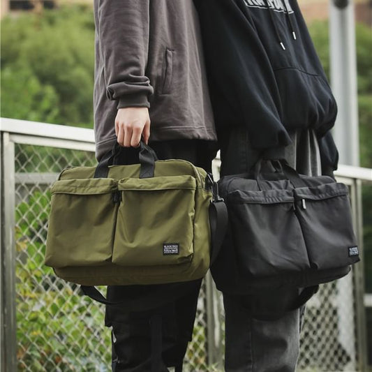 Sample Multi-Pocket Nylon Crossbody Bag