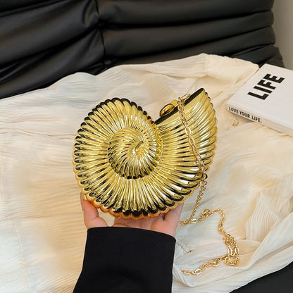 Sample Chain Strap Shell Evening Bag