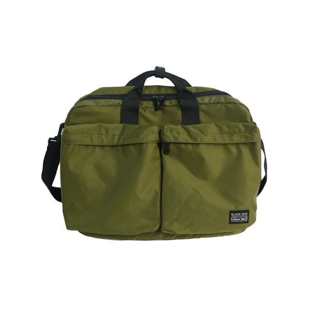 Sample Multi-Pocket Nylon Crossbody Bag