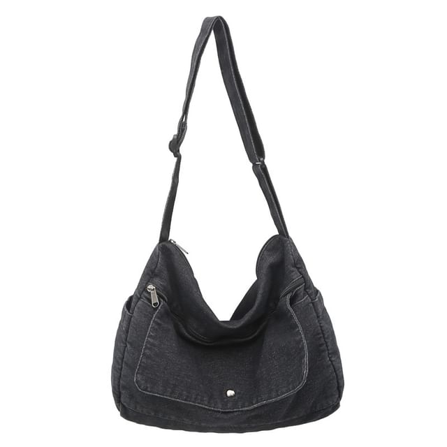 Sample Washed Denim Crossbody Bag