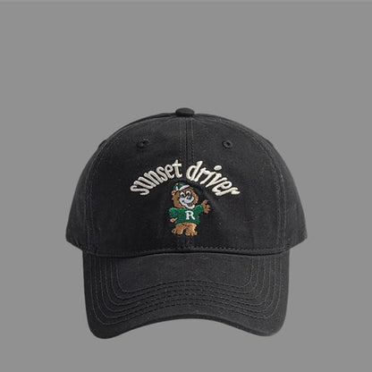 Bear Embroidered Cap