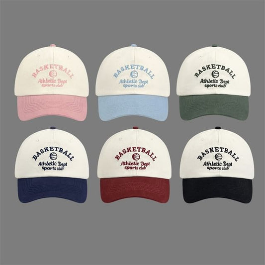 Two-Tone Embroidered Letter Cap