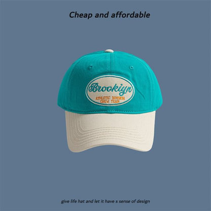 Embroidered Two-Tone Cap Letter
