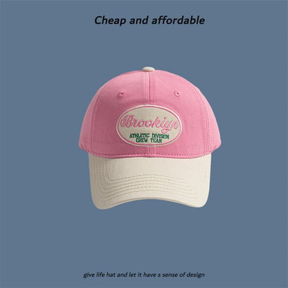 Embroidered Two-Tone Cap Letter
