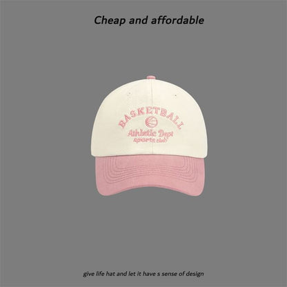 Two-Tone Embroidered Letter Cap