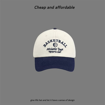 Two-Tone Embroidered Letter Cap