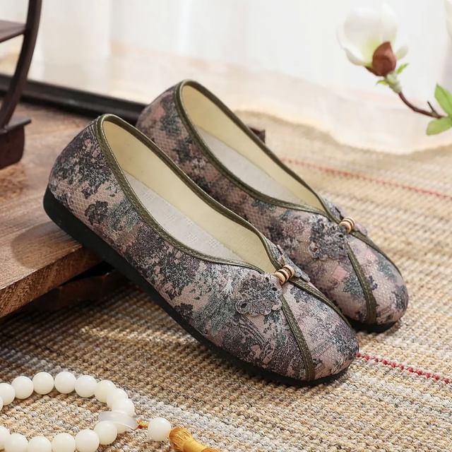 Flats Print Floral Panel