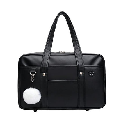 Leather Faux Pocketed Bag Tote