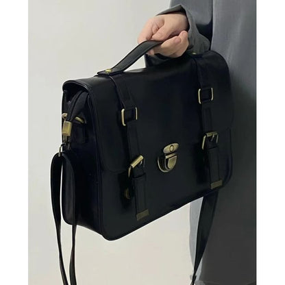 Bag Satchel Faux Plain Leather