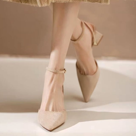 Pointed Sandals Toe Slingback Stiletto Heel