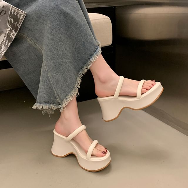 Sandals Heel Platform Slide Wedge