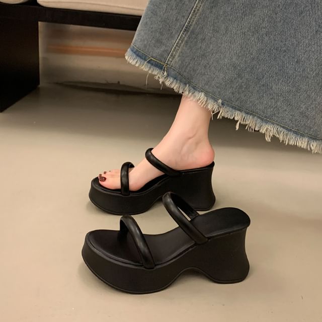 Sandals Heel Platform Slide Wedge