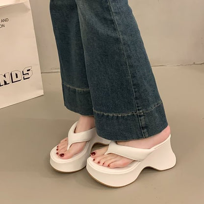 Flip Heel Flops Platform Wedge