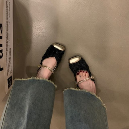 Toe Jane Cap Mules Mary